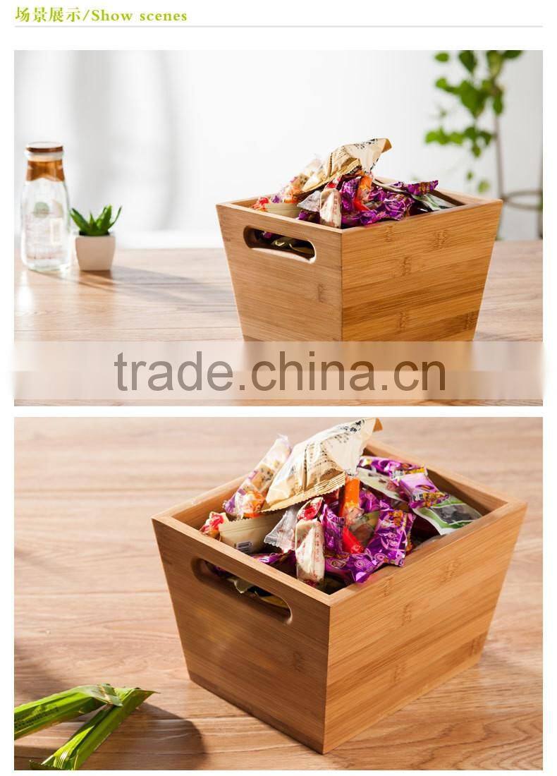 Practical Natural Made Bamboo Product Office Storage Bamboo Box