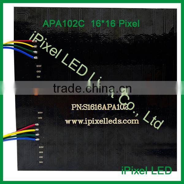 16x16pixel square apa102 led flexible matrix