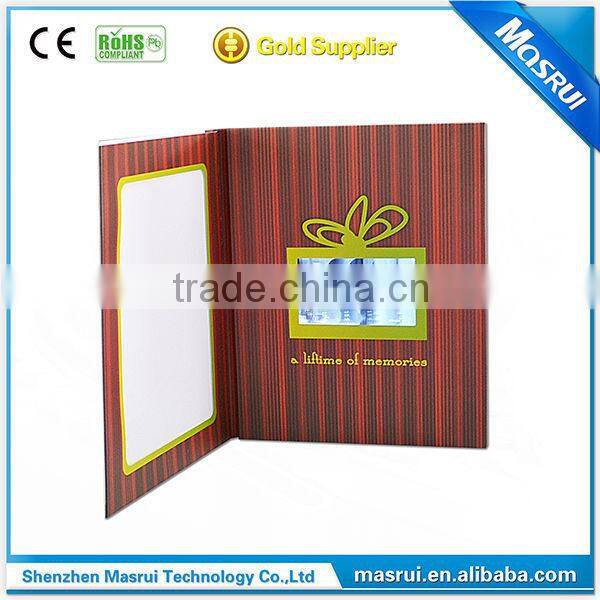 China Supplier Premium Qulity 4.3 " LCD Screen Wedding Invitation Card