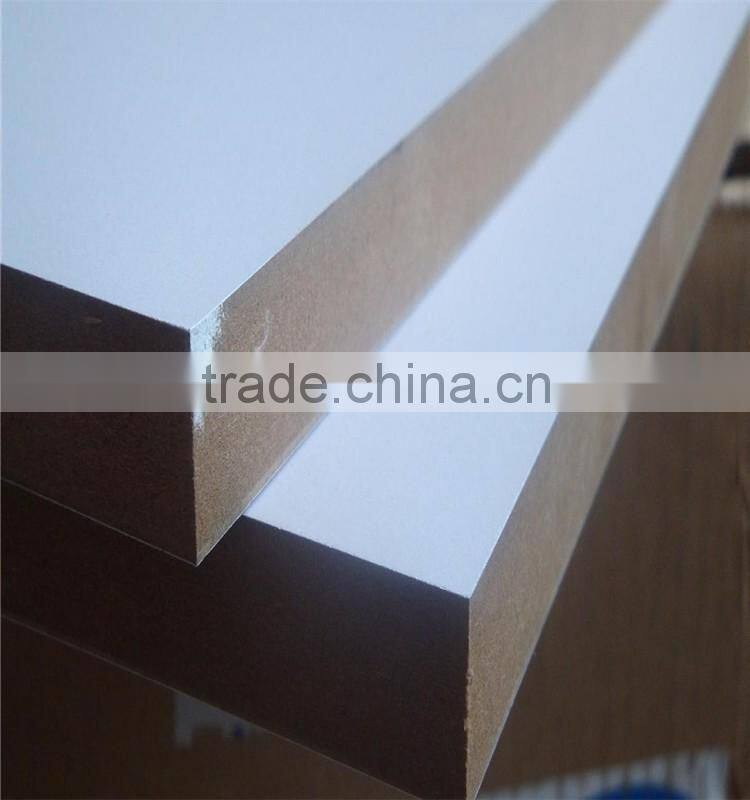 White melamine veneer mdf board for cabinet doors