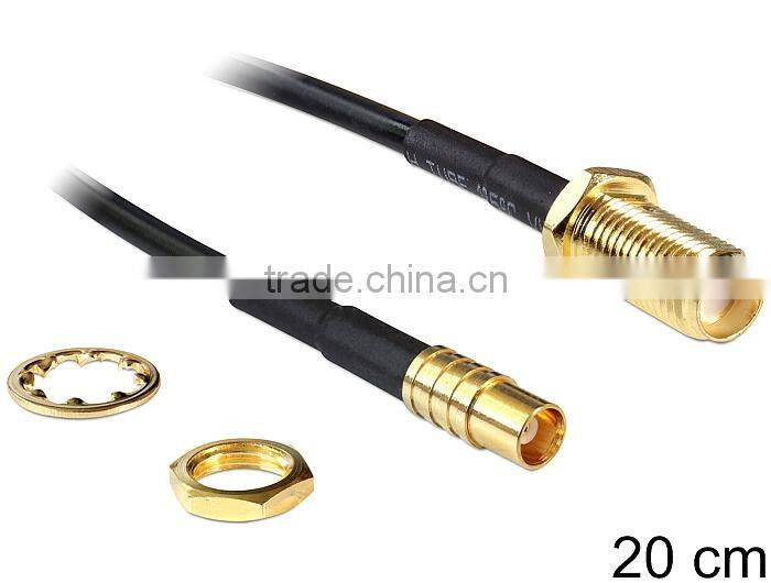 Antennenkabel SMA Buchse zum Einbau an MCX Buchse 0.2m