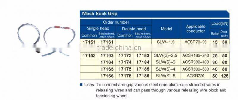 Double head mesh sock grip