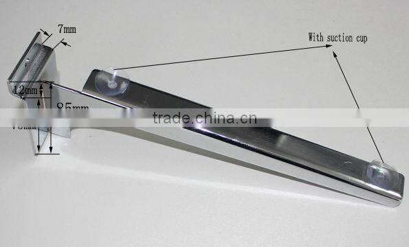 Slatwall metal chrome wood,glass shelf brackets,holder