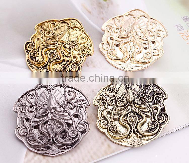 2013 Newest game of thrones movies fans jewelry Cold iron sea monster brooches