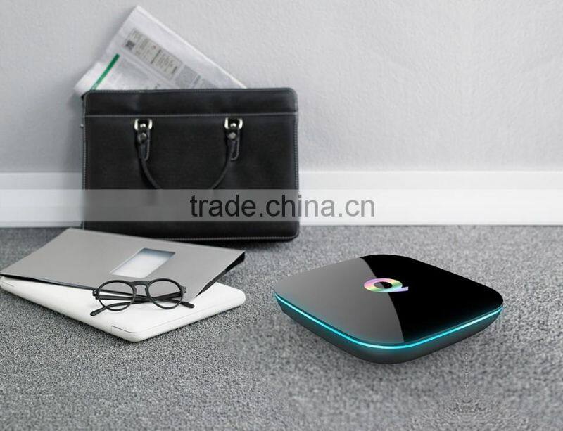 2016 Newest Q-BOX Android TV Box Android 5.1 KODI Amlogic Q-Box S905 2/16G, Dual WIFI Bluetooth Smart TV Box