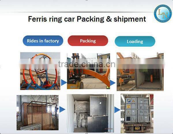 Amusement playground ferris ring car ride for sale