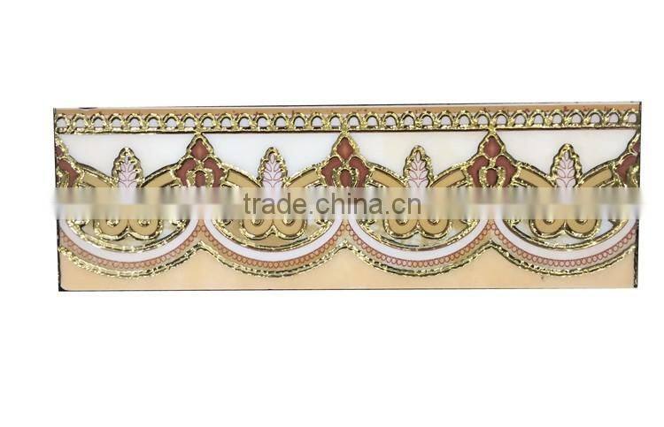 ceramic flower 3d border tiles