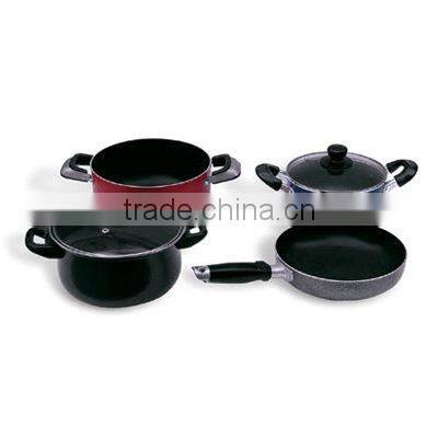 6 pcs Aluminium Non-Stick cookware set