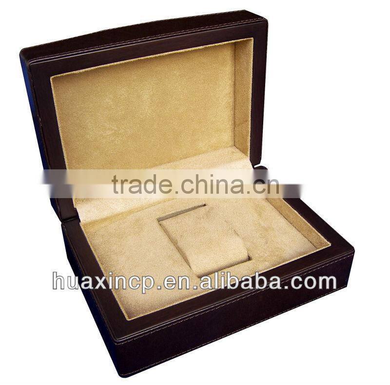 2015 Custom OEM Black Wooden Box For Watch Storage With Pillow