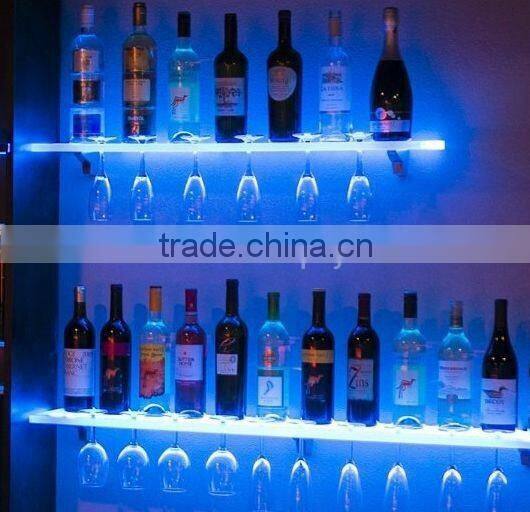 Custom clear acrylic plastic single bottle wine rack