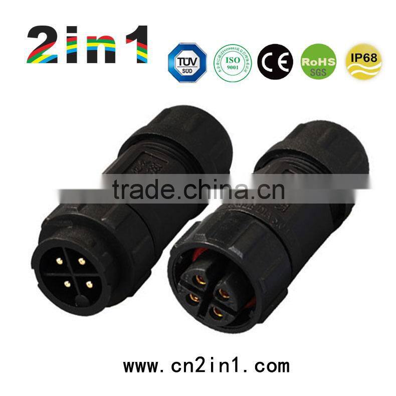 SK19-4P IP67 Soldering Electric Cable Wire Waterproof Connector