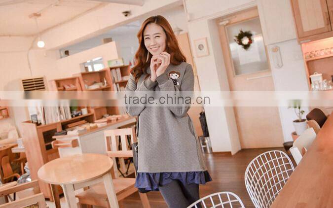 Hot sale autmn pregnant women dress, cotton materinity clothes, factory out let fashional breast-feeding clothes