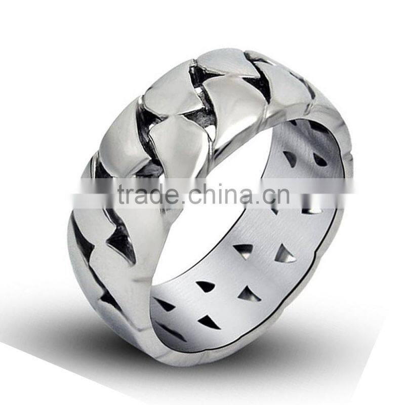 On stcok china factory curb link skull bracelets, stainless steel skull wrap link skull bracelets for men (SB-001)