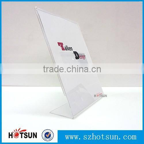 4X6 Clear acrylic price tag holder, A5 acrylic sign holder