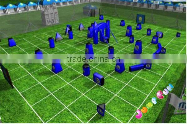 inflatable tank paintball bunker for outdoor shooting game