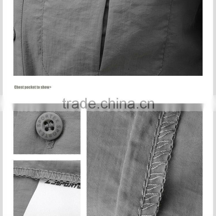 2014 latest men quick dry man shirt hiking bivouac apparel quick dry light weight trekking wholesale fitness clothing