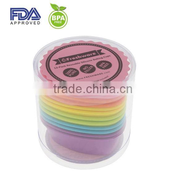 microwave silicone cake mould,round silicone baking cup,silicone cake mould cookie cup