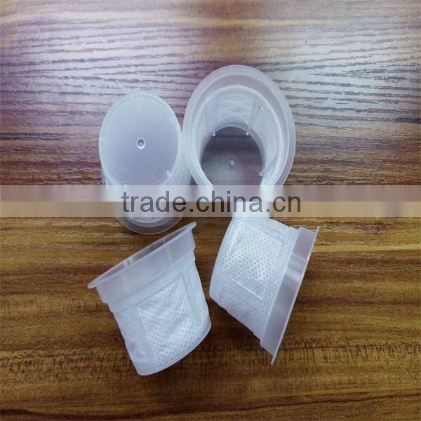 Single serve coffee filter disposable cups for use in keurig brewer