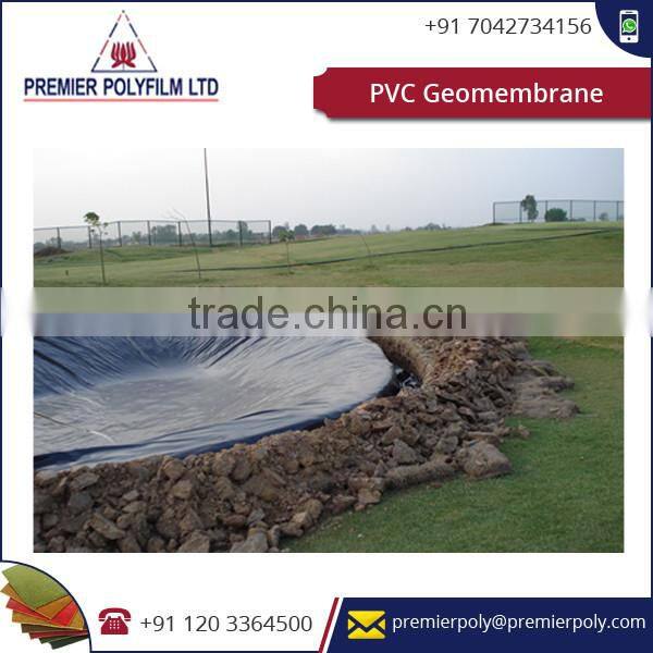 PVC Geomembrane for Artificial Lakes / Ponds, Aqua farming, Irrigation Canals