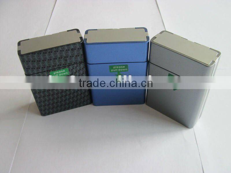 2012 Hot selling. Automatic open plastic cigarette case. Water transfer painted plastic cigarette box.