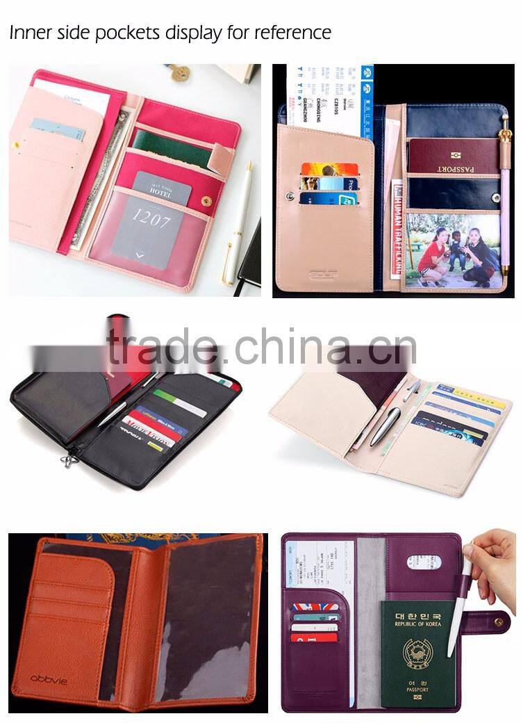 Custom cheap leather passport holder passport holder wholesale