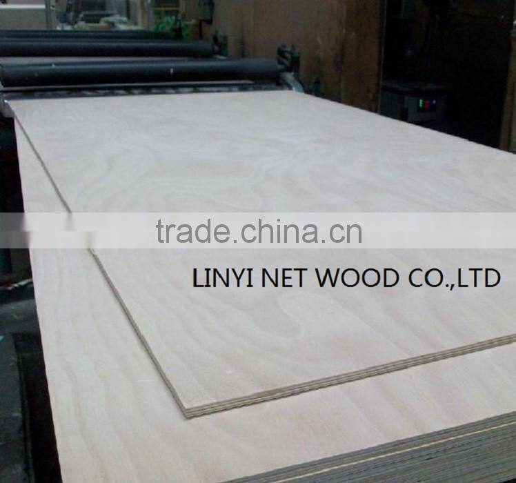 4x8 9mm Indoor Usage Furniture Grade Commercial Okoume Plywood