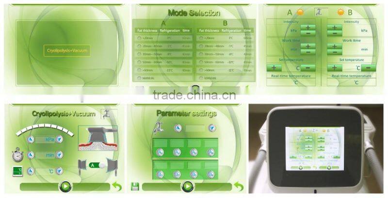 Portable Weight loss equipment slimming cryo fat freezing cryolipolysis machine for home use with 5 treatment handles