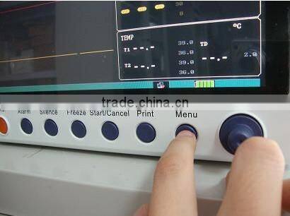 Portable 12.1 inch Multi Parameters Patient Monitor Optional printer with cheap price