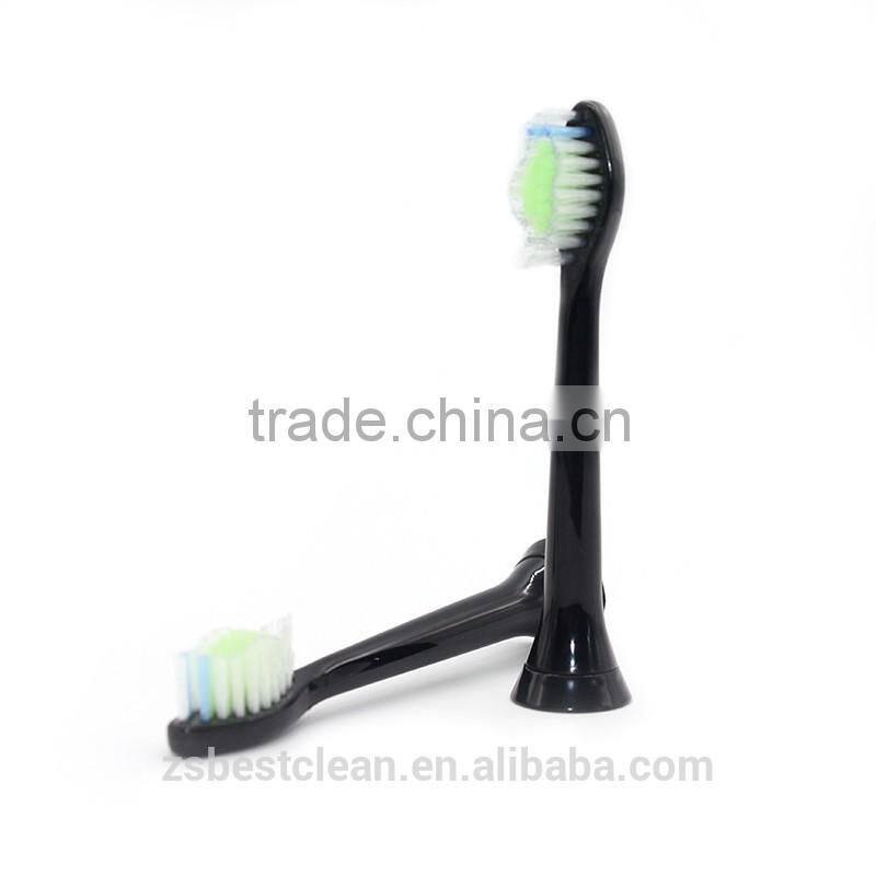 China Toothbrush head manufacturer wholesale adult toothbrush head HX6064 for Philips sonicare,Black