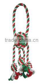 8 Shape Dog Cotton Rope toys with tennis ball