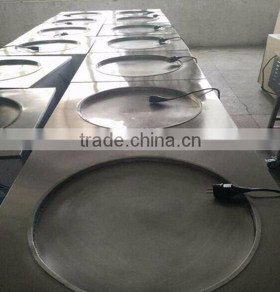 Factory Supply 2+10 Flat Pan Thailand Fried Ice Cream Roll Machine Price for Sale
