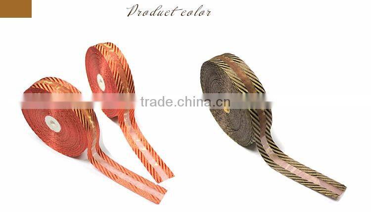 Enchasing gift wrapping webbing Embroider jacquard nylon strapping