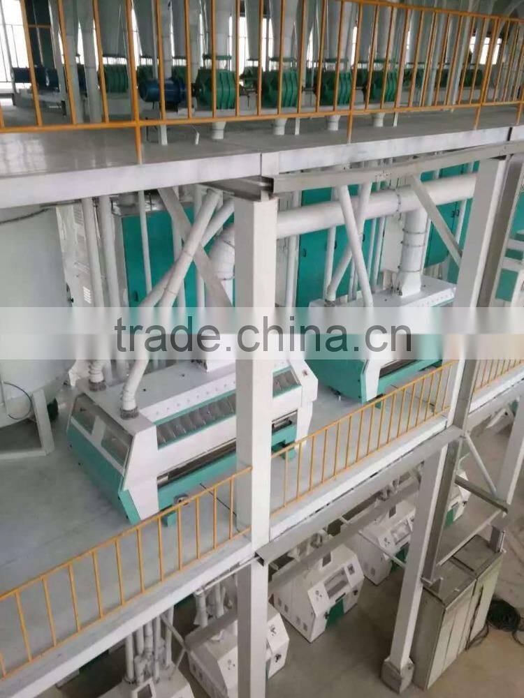 120tons of automatic wheat flour mill plant for installation processing