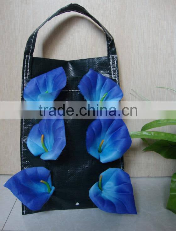 cheap vertical flower pouch with many holes garden baggrow bag holes bottom plant bag