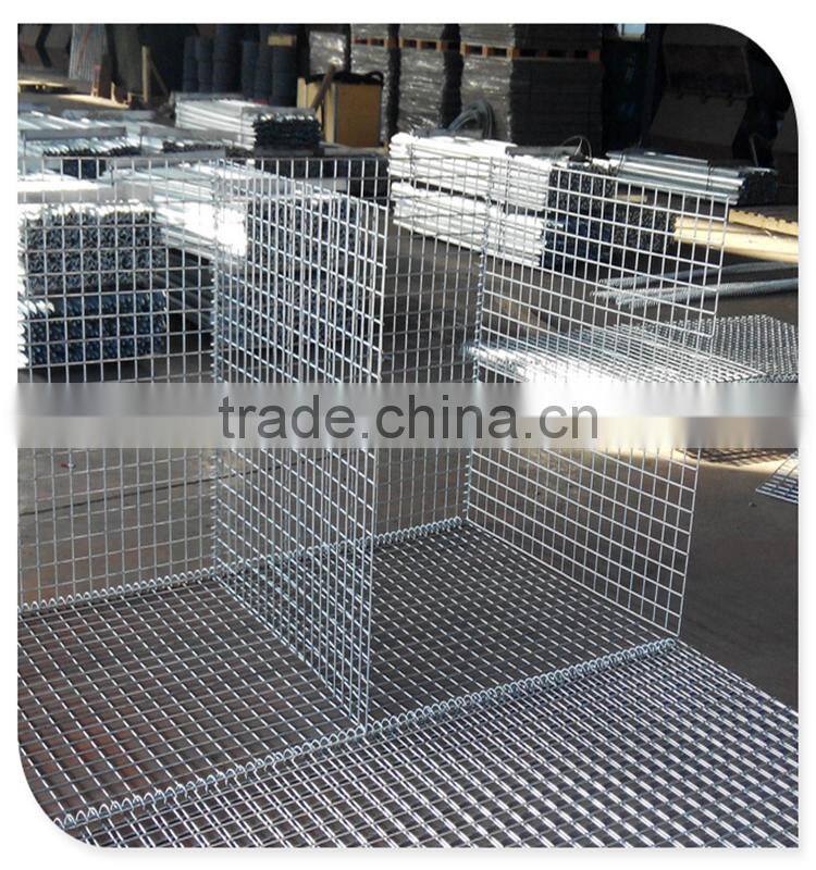 75mm mesh size 4mm diameter welded stone box / galvanized gabion box factory