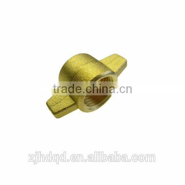 casting brass connector , swivel connector with female thread , buttery fly brass connector