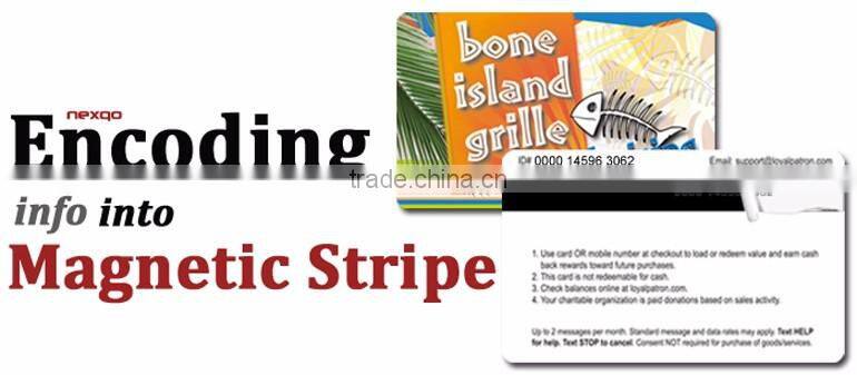 4 Color offset printing magnetic stripe PVC Card for VIP card Printing