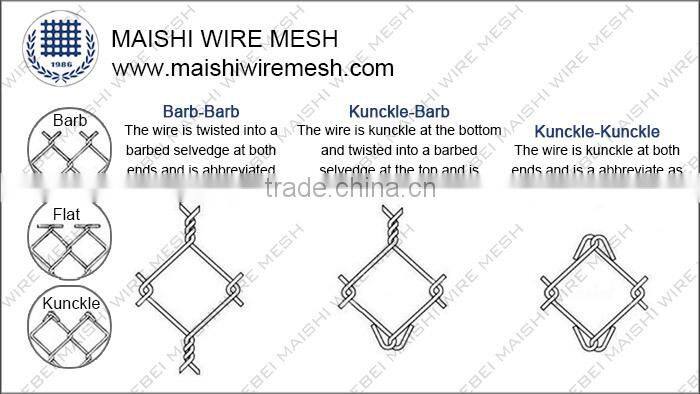 PVC Coated Chain Link Mesh Fence Diamond mesh