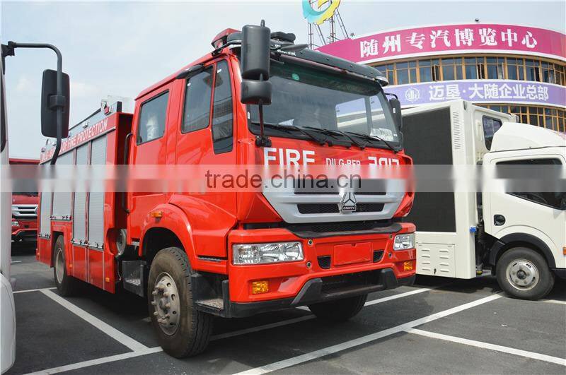 4X2 SINOTRUK 8000 liter water tank fire truck for sale