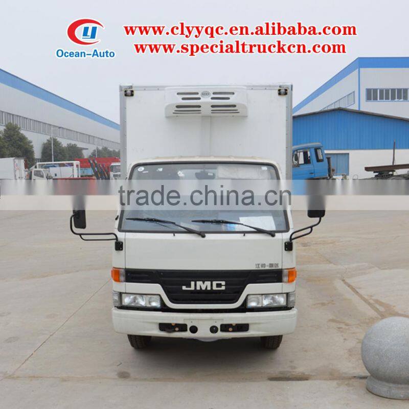JMC 4X2 3 ton mini refrigerator food van truck for sale