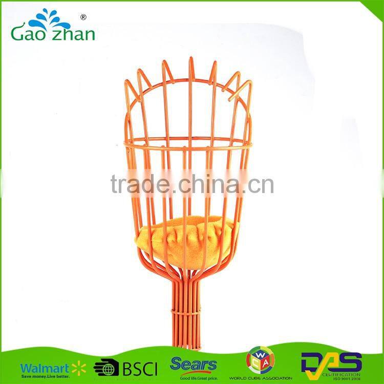 Colorful Long handle Telescoping iron and aluminum garden tool grange fruit picker