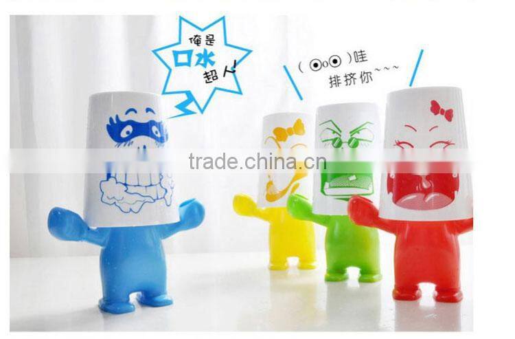 Love strong man toothbrush washing cup sets-white girl