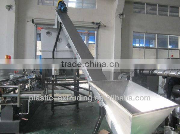 PE film agglomerator granulating line/PE/PP film agglomerator granulating machine