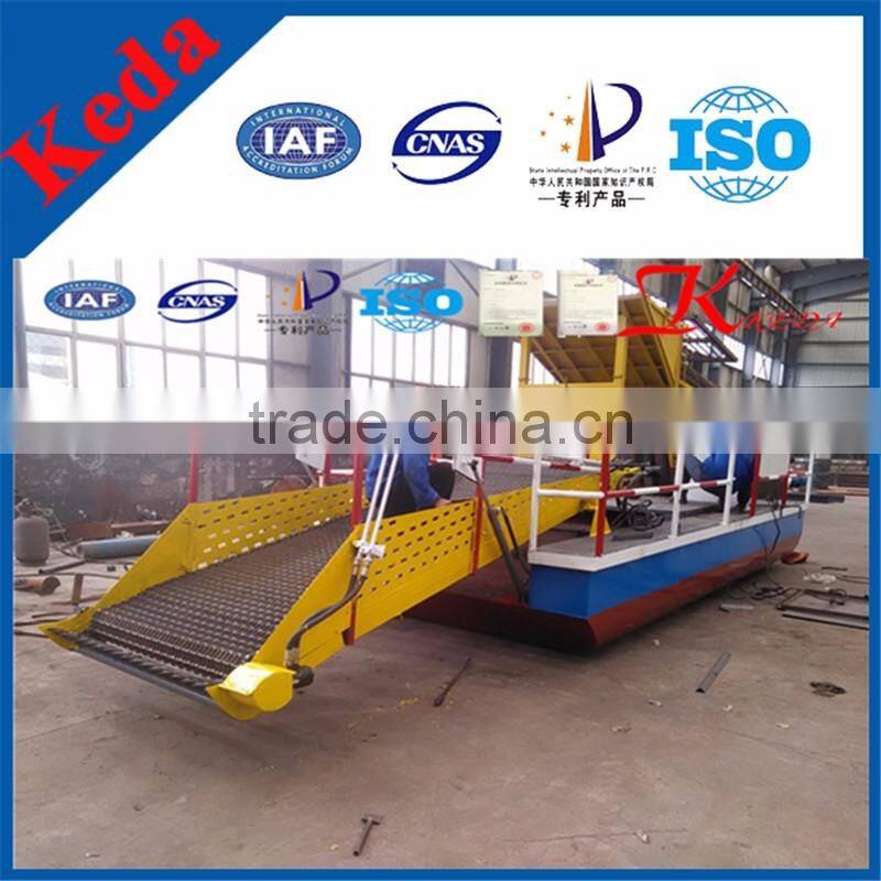 High efficiency weed harvester