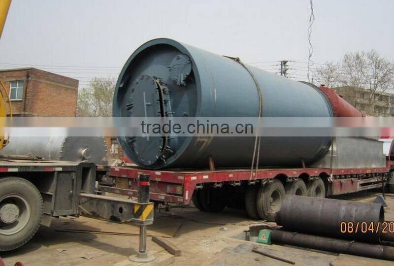 Reliable quality waste Plastic and Rubber pyrolysis machine to fuel oil plant with the best aftersales service