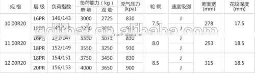 High Performance Radial Truck Tyre 10.00R20 TBR Tyre