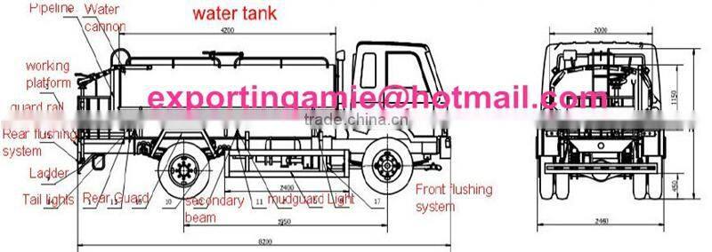 hot sale china factory supply top quality cheapest water sprayer truck 10000 liter