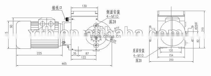 gear motor for drive shading system in greenhouse,5.2rpm,400Nm,400v