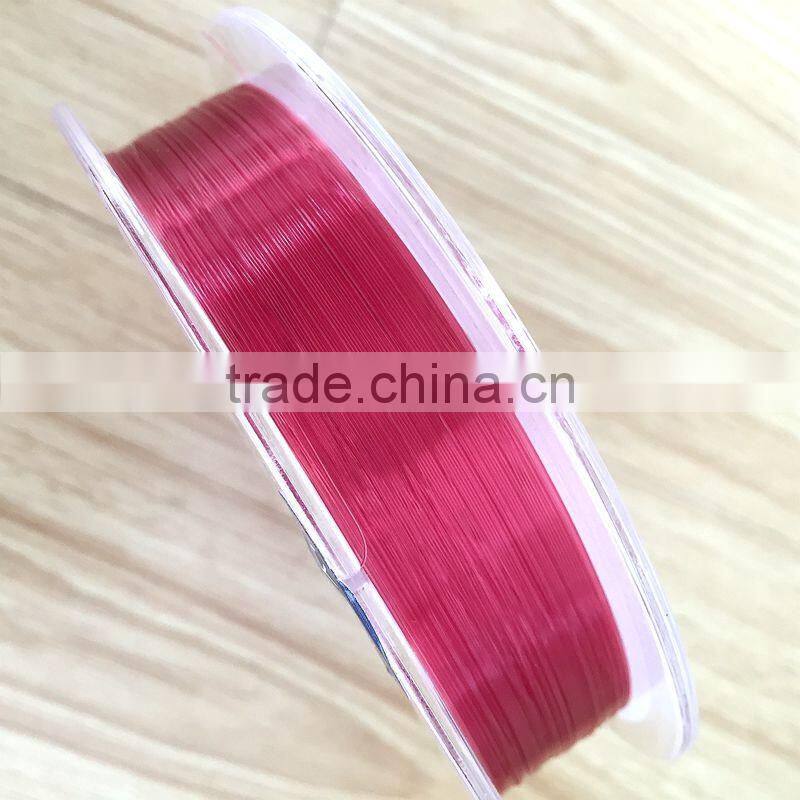 3.0# 0.28mm red color 50m spool nylon monofilament fishing line