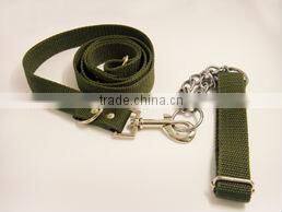 Dog Leash and Collar w/ chain